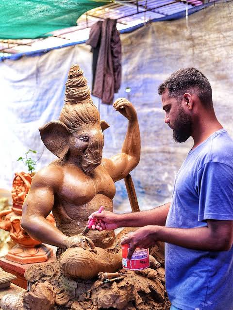 Goa's artisans gear up for Chaturthi by sculpting traditional clay idols  |Gomantak Times