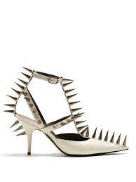 Balenciaga Spike Embellished Leather Pumps Lyst