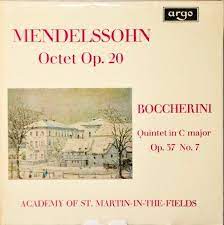 Mendelssohn Octet Op 20 Boccherini Quintet In C Major Op 37 No 7 Academy Of St Martin In The Fields Vinyl Pussycat Records C Major A Midsummer Night S Dream Academy