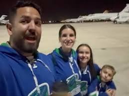 CATCHING FLIGHTS AND CATCHING DUBS ✈️✈️, Blades fans Vinny, Brittany,  Vivian, and Xavier took the skies yesterday to cheer the Blades