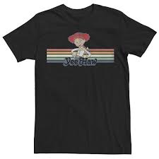 With or without a panel! Men S Disney Pixar Toy Story Jessie Cowgirl Rainbow Stripe Yee Haw Tee