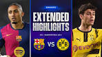 Barcelona vs. Borussia Dortmund: Extended Highlights | UCL ... - YouTube