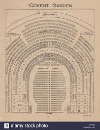 Vintage Seating Plan C1955 Print Drury Lane Theatre Covent