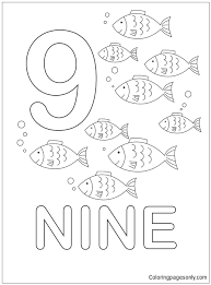 The first is labeled download which will prompt you to. The Nine Fish Coloring Pages Numbers Coloring Pages Free Printable Coloring Pages Online