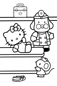 60 hello kitty pictures to print and color. Hello Kitty Coloring Pages Overview With A Lot Of Kitties