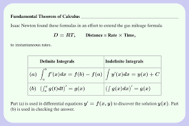 F (t )dt = f ( x). Fundamental Theorem Of Calculus