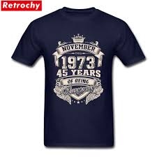2021 Cool Tee Geboren In November 1973 45 Jaar Van Awesome Homme Korte Mouw O Hals T Shirts Voor Mannen Grappige T Shirt T Shirt For Men Tee Teetees Men Aliexpress