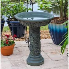 Fleur De Lis Living Birdbath Wayfair In 2020 Bird Bath Front Yard Decor Garden Decor