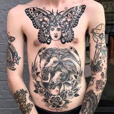 Aaron Clapham Traditional Black Tattoo Torso Tattoos Russian Tattoo