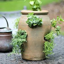 The quantity of plants you can incorporate will be determined on the soil capacity of the container; 5 Strawberry Pot Planter Ideas Flowers Herbs And Vines