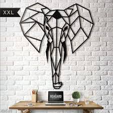 Elephant Elephant Wall Art Metal Tree Wall Art Geometric Elephant