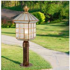 Park 1 Pcs Copper Landscape Lights Standing Outdoor Pillar Light Courtyard Waterproof Garden Lighting Outdoor Column Head Lamp Wall Lamps Aliexpress