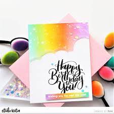 Image source image source image source. Studio Katia Card Supplies On Instagram Sending You All Some Joy With This Beautiful Rainbow Birthday Birthday Cards Rainbow Birthday Birthday Card Design