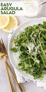 Arugula Salad Lemon Vinaigrette Recipe Tasty Vegetarian Recipes Arugula Salad Vinaigrette Recipes