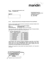 Contoh Surat Permohonan Keringanan Pembayaran Kartu Kredit Mandiri Bagi Contoh Surat