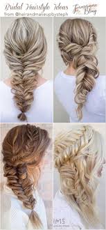 The fishtail braid looks rather complicated to a beginner, but it is much easier than the basic braid or the french braid. 2019 Popular Sleek Fishtail Braids With Wheat Long Bridal Hairstyle Fishtailbraidfishtail Brai In 2020 Hair Styles Fishtail Braid Wedding Fishtail Braid Hairstyles