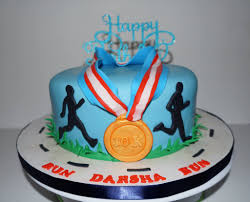 A birthday cake is a cake eaten as part of a birthday celebration. Icing2cake Run Darsha Run Running Themed Birthday Cake For The Runner Of The Family Keep Running And Happy Birthday Piyadarsha Facebook