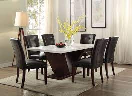 Came well packaged in 2 pieces. Acme 72120 07054 7 Pc Forbes White Marble Top Walnut Finish Wood Dining Table Set Dining Room Table Marble Marble Top Dining Table Dining Table Marble
