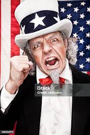 Patriotic Uncle Sam Wants You Stock Photo