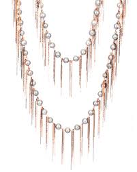 Free shipping on many items | browse your favorite brands | affordable prices. Samira 13 Silver Freshwater Pearl Rose Gold Fringe Necklace Necklaces Jewelry