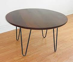 Never miss new arrivals that match exactly what you're looking for! Hand Made Mid Century Modern Danish Modern Round Coffee Table With Hairpin Legs By Don Yacovella Custommade Com