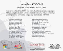 Check spelling or type a new query. Jawatan Kosong Di Hospital Pakar Kanak Kanak Ukm Hpkk Ukm Appjawatan Malaysia