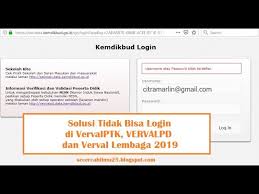 Profil, peta lokasi, dan perbandingan sekolah tingkat paud, dasar, menengah, dan pendidikan masyarakat di 514 kab/kota. Solusi Gagal Login Di Vervalpd Vervalptk Dan Vervalsp 2019 Youtube