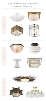 Roundup Our Favorite Flush Mount Lighting For Every Room Coco Kelley Coco Kelley