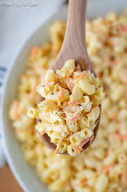 Drain well and place macaroni in a large bowl (i like to use a tupperware bowl with a lid so i can easily refrigerate later). World S Best Hawaiian Macaroni Salad Your Cup Of Cake