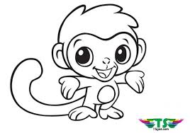 Free Download To Print Cute Baby Monkey Coloring Page Monkey Coloring Pages Animal Coloring Pages Easy Coloring Pages
