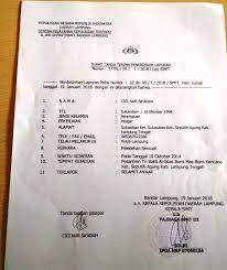 Petugas kepolisian di lapangan setiap harinya memegang surat tugas harian. Ketua Pkb Lampung Tengah Dipolisikan Fajarsumatera Co Id