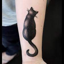 Rosie Roo On Instagram Black Cat Cover Up Maidandmagpietattoo Hobart Coveruptattoo Blackcat Blackcattat Black Cat Tattoos Cat Tattoo Designs Cat Tattoo