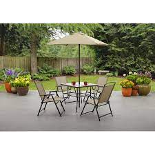 This mainstays albany lane outdoor patio 5 piece dining set, 4 person is only $97 only available for free in store Best Selling Mainstays Albany Lane 6 Piece Outdoor Patio Dining Set Tan Accuweather Shop