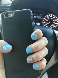 Dip Powder Blue Nails Great For Spring Or Summer Powder Blue Nails Dipped Nails Dip Powder Nails