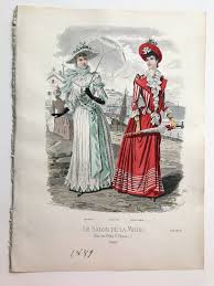 Si personne ne sait à quoi ressemblera la mode de. Victorian Era French Fashion Print Le Salon De La Mode Etsy Fashion Prints French Fashion Victorian Era