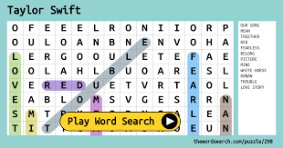 In star a, the mystery letter is the third letter in each of the new words you create. Taylor Swift Word Search
