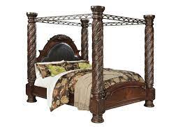 Ashley North Shore 5pc Bedroom Set Cal King Poster Canopy Bed Dresser Mirror Two Nightstand In Canopy Bedroom Sets North Shore Bedroom Set King Size Canopy Bed