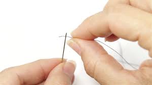 Thread drawing involves using the needle as a pencil, drawing with thread over the fabric to create what looks like a sketched image. How To Thread A Needle And Tie A Knot 13 Steps With Pictures