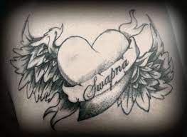 Heart With Wings N Name Swapna Name Tattoos Couple Tattoos Tattoos