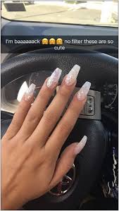If you want to keep to simple, you can leave the lunula free. Simple Cute Acrylic Coffin Nails Nail And Manicure Trends