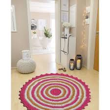 Nuh Home El Orgu Yapimi Penye Ip Yuvarlak Renkli Hali Fiyatlari Ve Ozellikleri Halilar Orgu Hali