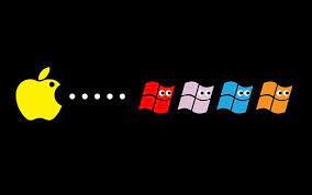 Apple Pacman Windows Cool And Funny Wallpapers Apple Wallpaper Funny Wallpapers