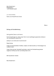 Maybe you would like to learn more about one of these? Muster Antrag Auf Schulbefreiung Convictorius