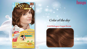 Shop with afterpay on eligible items. Hoyu Malaysia Color Of The Day Bigen Cream Color 6 45 Mahogany Cooper Brown Quick Easy One Push Application No Need To Premix Use Only Necessary Amount Remainder Can Be Kept