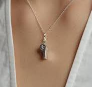 Navigator's Whistle Necklace Silver