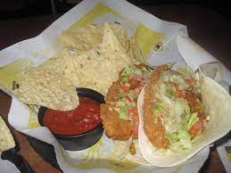 Fish tacos with tortilla chips. Fish Tacos From Buffalo Wild Wings Fish Tacos Cooking Recipes Food