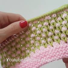 Iki Renkli Lale Modeli Youtube Crochet Atolyesi Seklinde Google Da Aratirsaniz Anlatimini Bulabilirsiniz Orgu Ilmekleri Battaniye Tig Orgu Modelleri