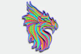 Download Multilayer Dragon Mandala Vector File For Cutting 607235 Paper Cutting Design Bundles