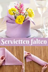 Anleitung Servietten Falten Lavoretti Servietten Falten Servietten Und Stoffservietten Falten