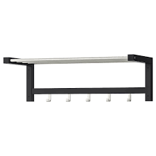 Tjusig Black Hat Rack 79 Cm Ikea In 2020 Shoe Cabinet Ikea Hat Rack